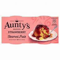 Aunty's Strawberry Steamed Puds, 2pk