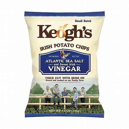 Keogh’s Atlantic Sea Salt & Irish Cider Vinegar Crisps, 40g