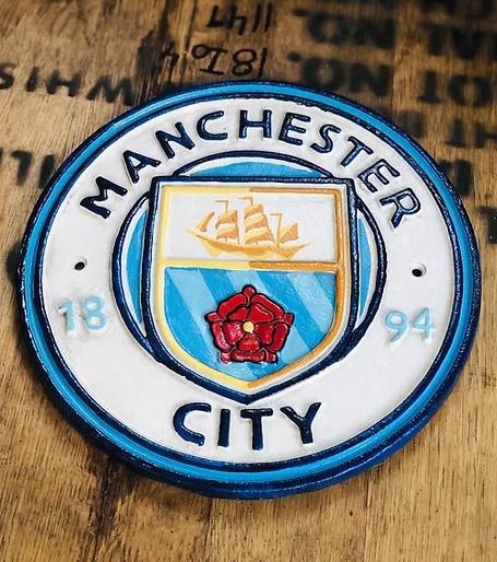 Manchester City Cast Iron Plaque