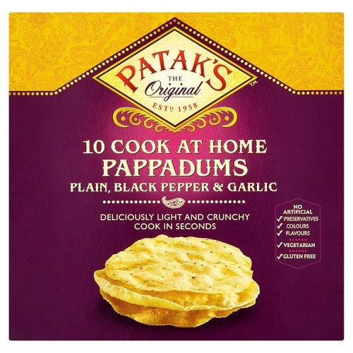 Patak's Plain Pappadums, 10pk