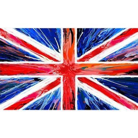 Spin Painting Union Jack Tea Towel