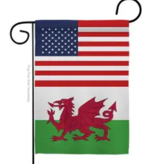 Wales US Friendship Garden Flag