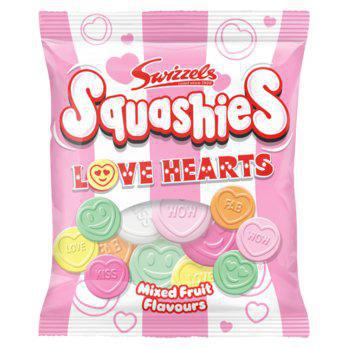 Swizzels - Squashies Love Hearts Mixed Fruit Flavours ,120g