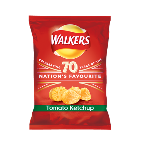 Walkers Crisps - Tomato Ketchup, 32.5g