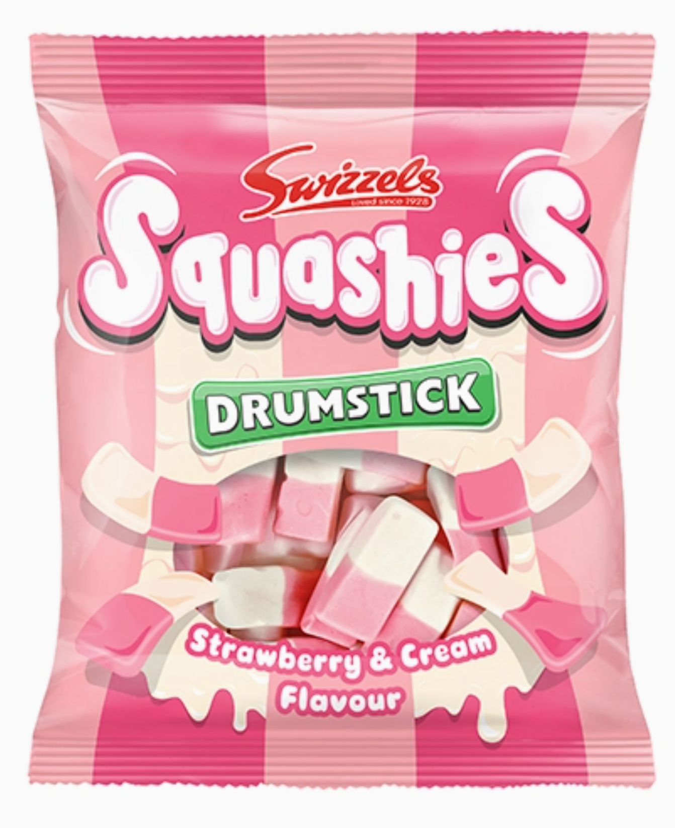 Swizzels - Drumstick Squashies Strawberry & Cream 120g