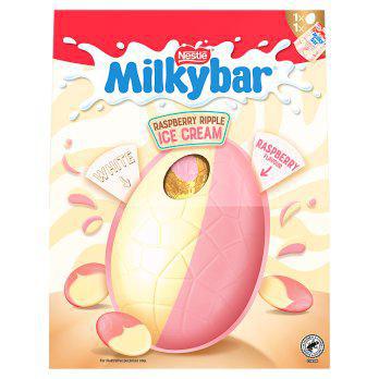 Nestle - Milkybar Raspberry Ripple Ice Cream Egg 236g