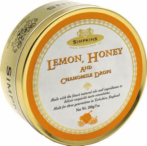 Simpkins - Lemon, Honey & Chamomile Drops Travel Sweets Tin