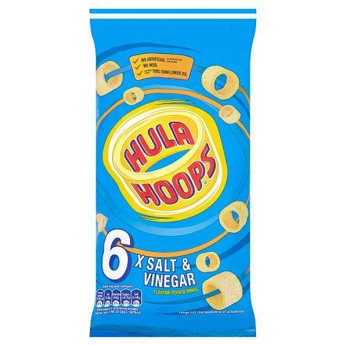 Hula Hoops - Salt & Vinegar, 6pk x 24g