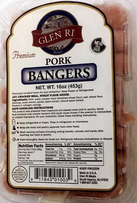 Glen Ri Pork Sausages, 16oz