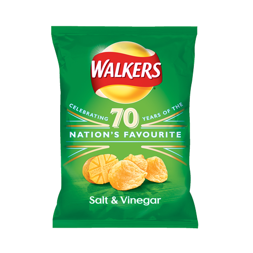 Walkers Crisps - Salt & Vinegar, 32.5g