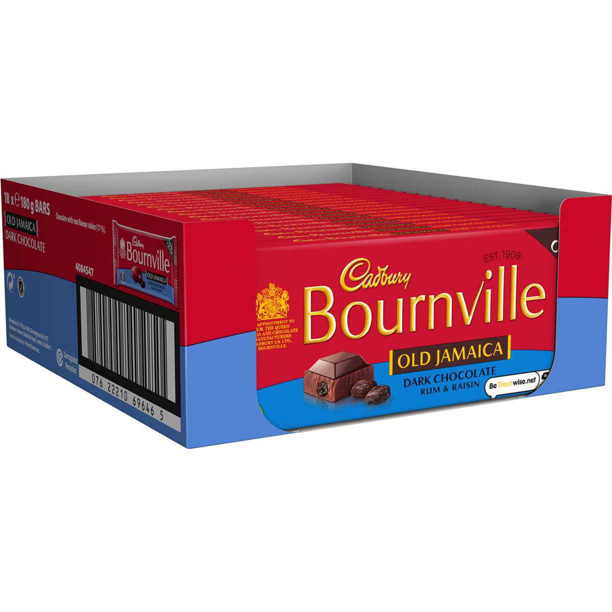 Cadbury - Bournville Old Jamaica Dark Chocolate Rum and Raisin, 100g