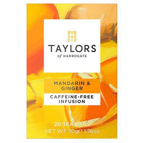 Taylors of Harrogate - Mandarin & Ginger Infusion - 20 Wrapped Tea Bags