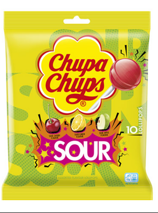 Chupa Chups - Sour Lollies 120g