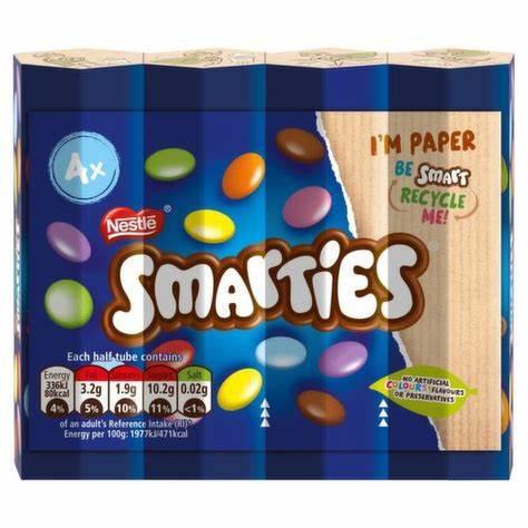 Nestle - Smarties Hexatube, 4PK