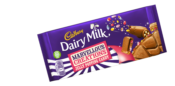 Cadbury - Dairy Milk Marvellous Creations Jelly Popping Candy, 160g