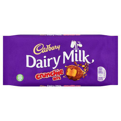 Cadbury - Dairy Milk with Crunchie Bits, 180g