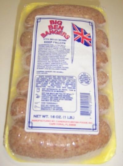 Cameron's Big Ben Pork Bangers, 16oz