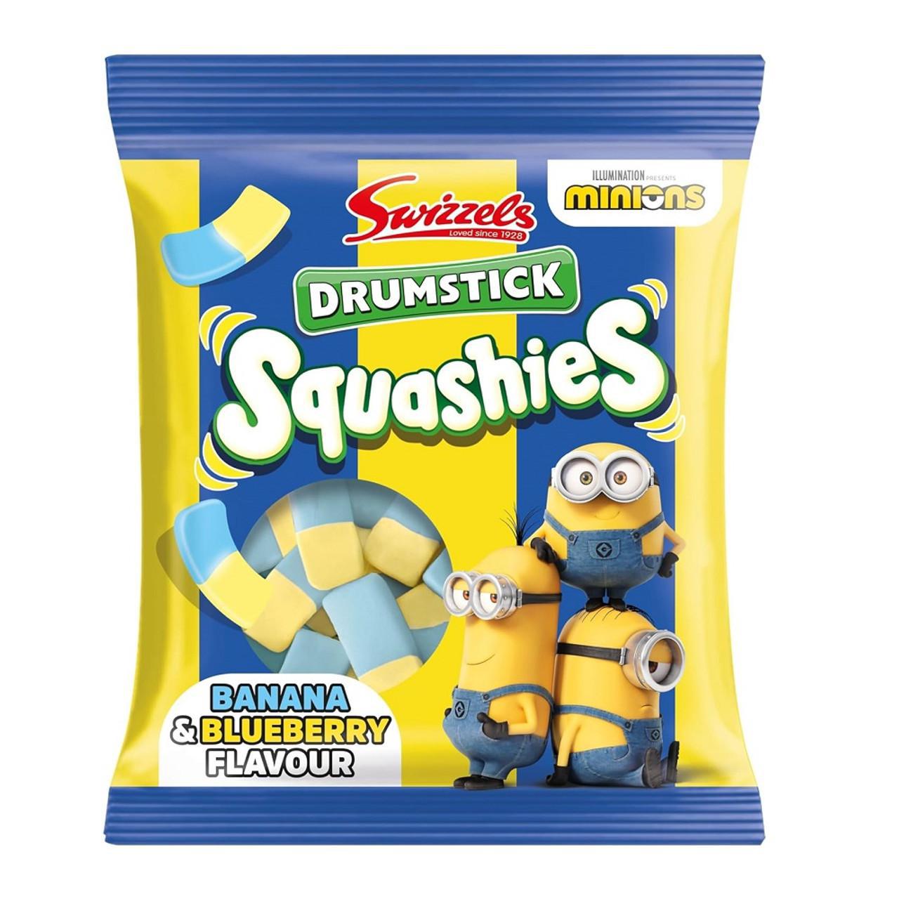 Swizzels - Drumstick Minions Squashies Banana & Blueberry Flavour 120g