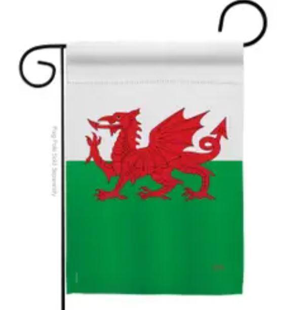 Welsh Dragon Garden Flag