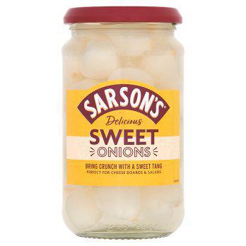 Sarson's - Medium & Tangy Silverskin Onions Pickle, 460g