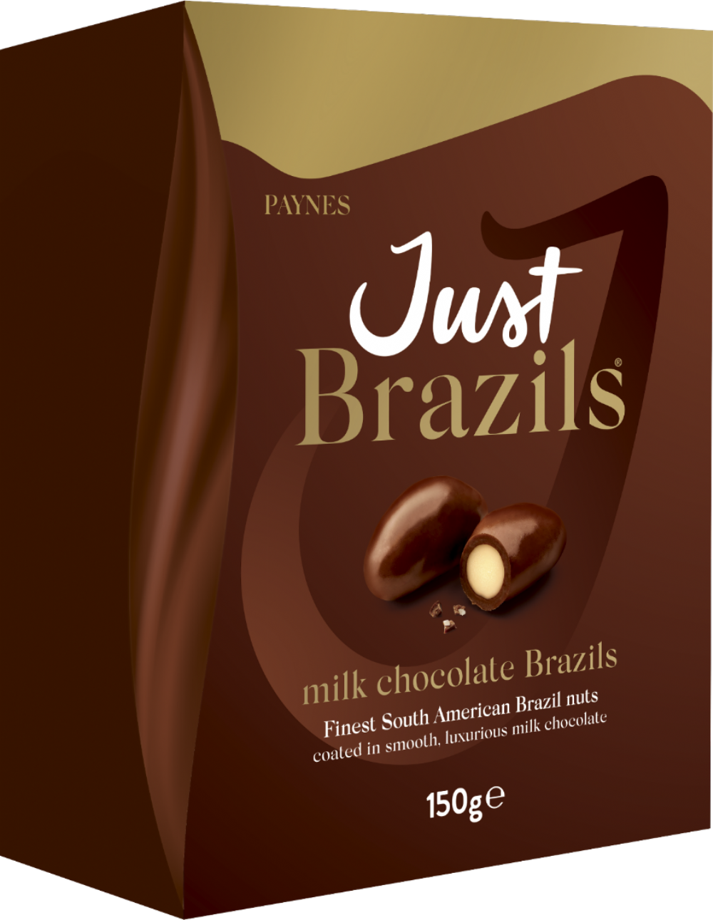 Paynes Just Brazils Milk Chocolate 150g